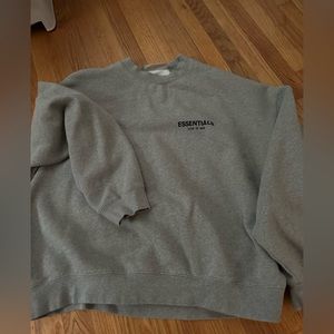 Fear of God Essentials gray sweatshirt